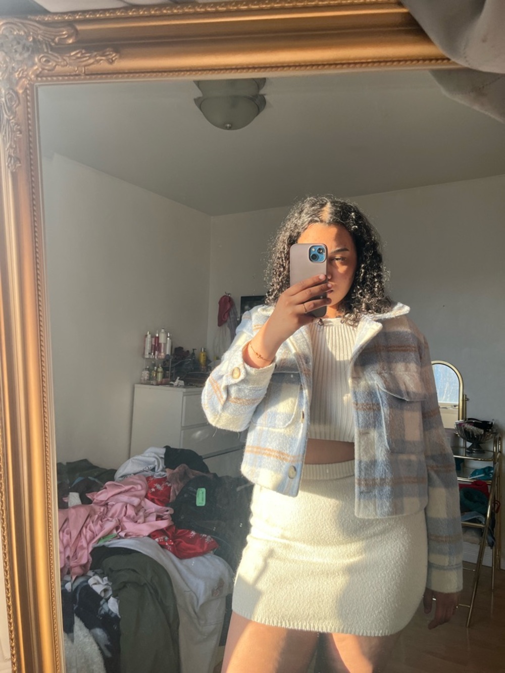 Cropped Plaid Shacket